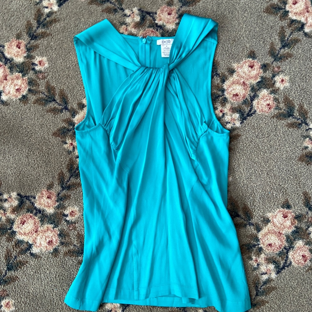 Cache Blue Silk Top